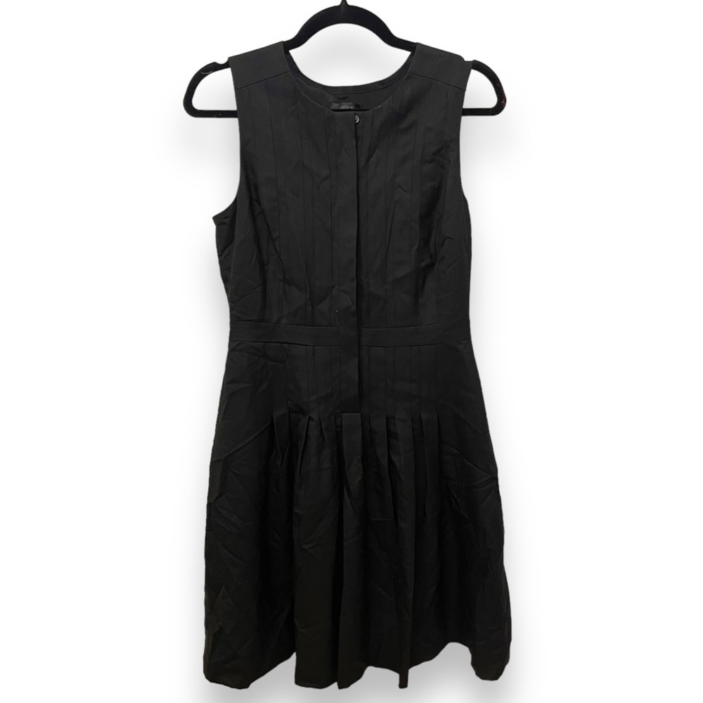 J. Crew Black Dress Pleating Detail size Small - Work